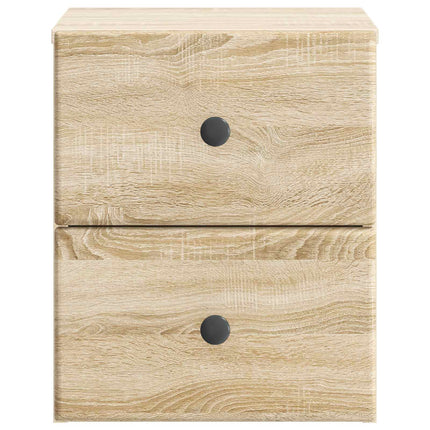 Væghængt Natbord Sonoma-eg 34,5 x 33 x 40 cm Konstrueret træ
