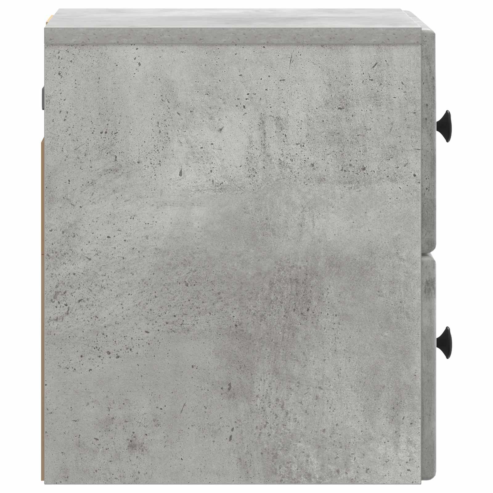 Væghængt Natbord med skuffe 2 pcs Betongrå 34,5 x 33 x 40 cm