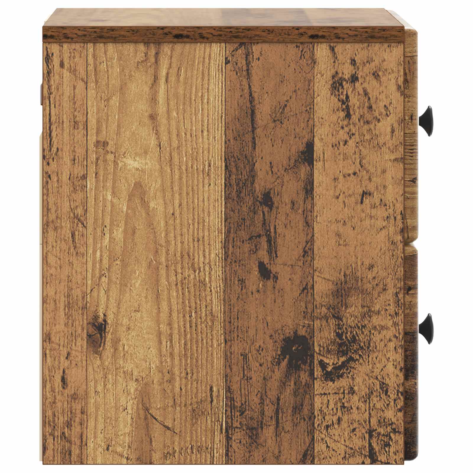 Væghængt Natbord med skuffe 2 pcs Gammelt træ 34,5 x 33 x 40 cm