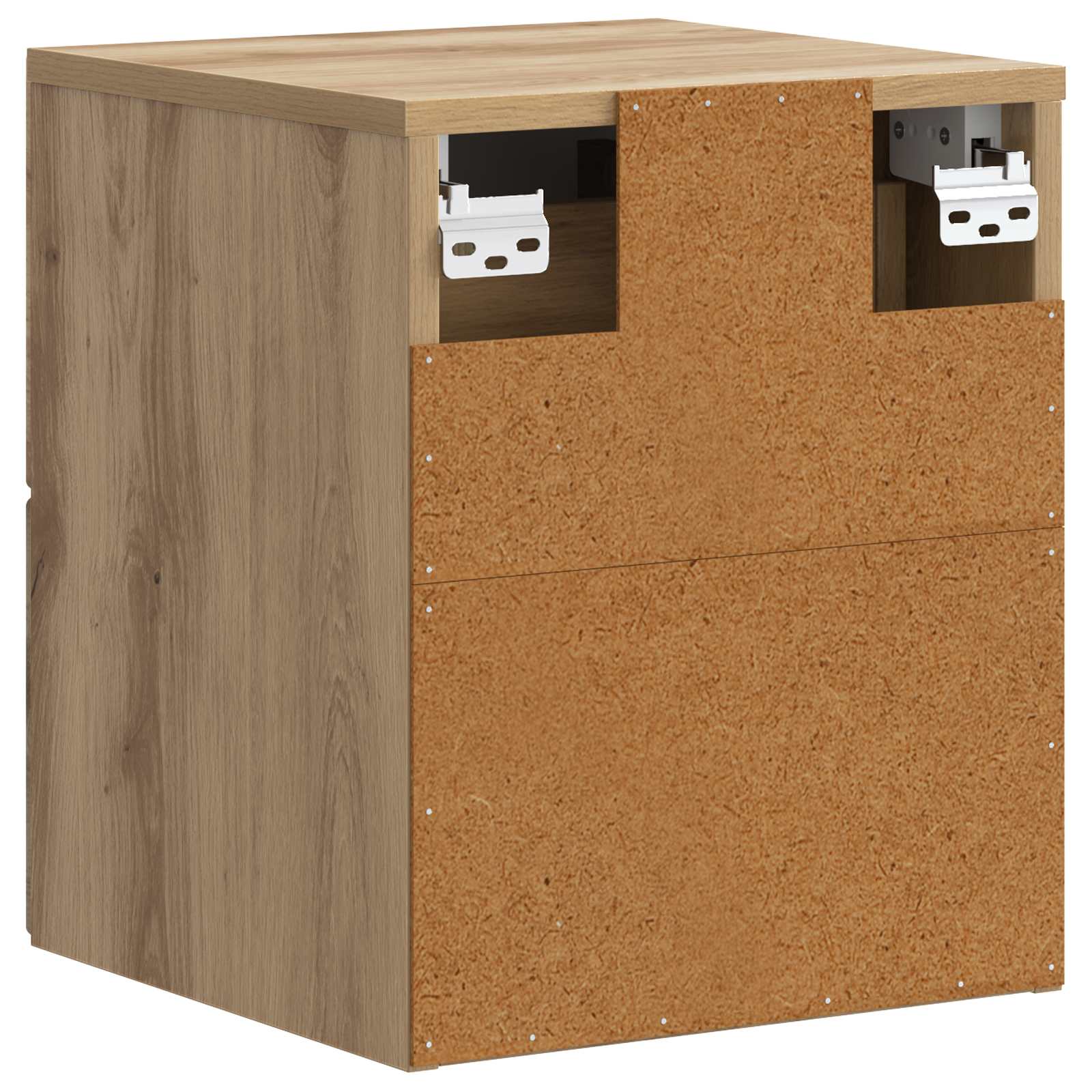 Væghængt Natbord med skuffe 2 pcs Artisan-eg 34,5 x 33 x 40 cm