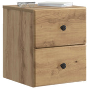Væghængt Natbord med skuffe 2 pcs Artisan-eg 34,5 x 33 x 40 cm