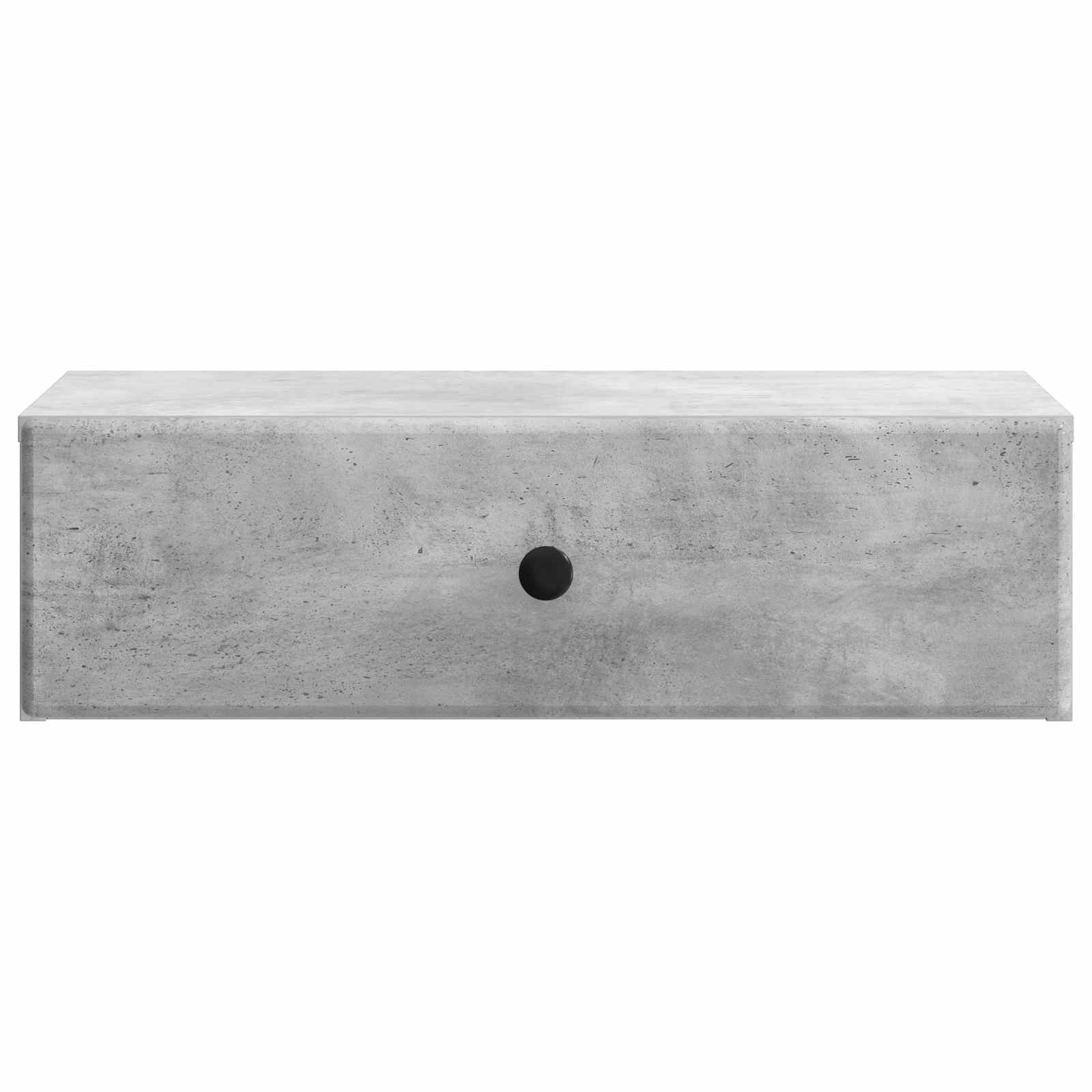 Væghængt Sideskab Betongrå 59 x 34,5 x 17 cm Konstrueret træ