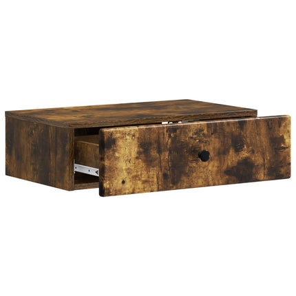 Væghængt Sideskab Røget eg 59 x 34,5 x 17 cm Konstrueret træ