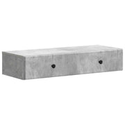 Væghængt Sideskab Betongrå 87,5 x 34,5 x 17 cm Konstrueret træ