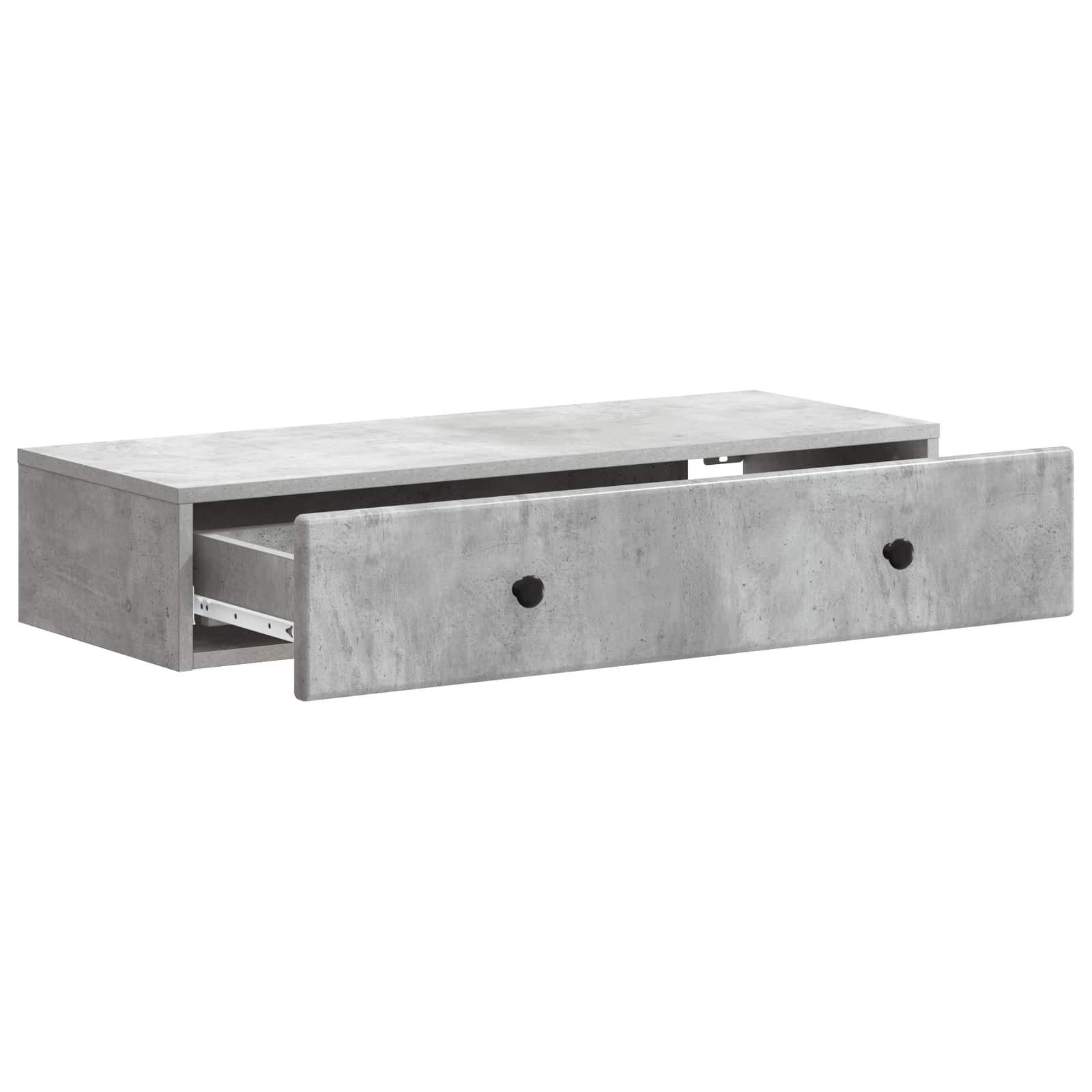 Væghængt Sideskab Betongrå 87,5 x 34,5 x 17 cm Konstrueret træ