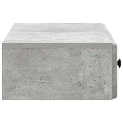 Væghængt Sideskab Betongrå 87,5 x 34,5 x 17 cm Konstrueret træ
