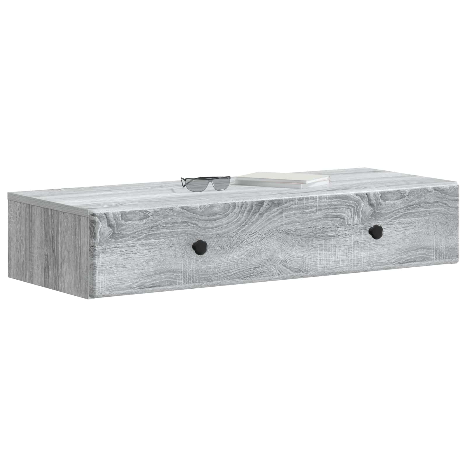Væghængt Sideskab Grå sonoma-eg 87,5 x 34,5 x 17 cm