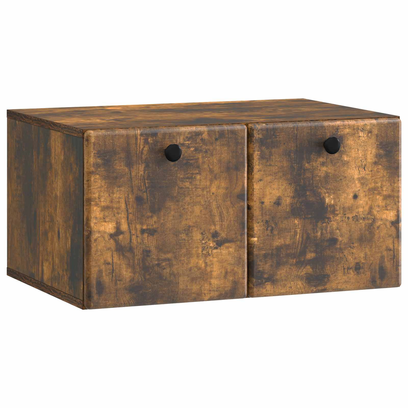 Væghængt TV-skab 59,5 x 41 x 30 cm Røget eg Konstrueret træ