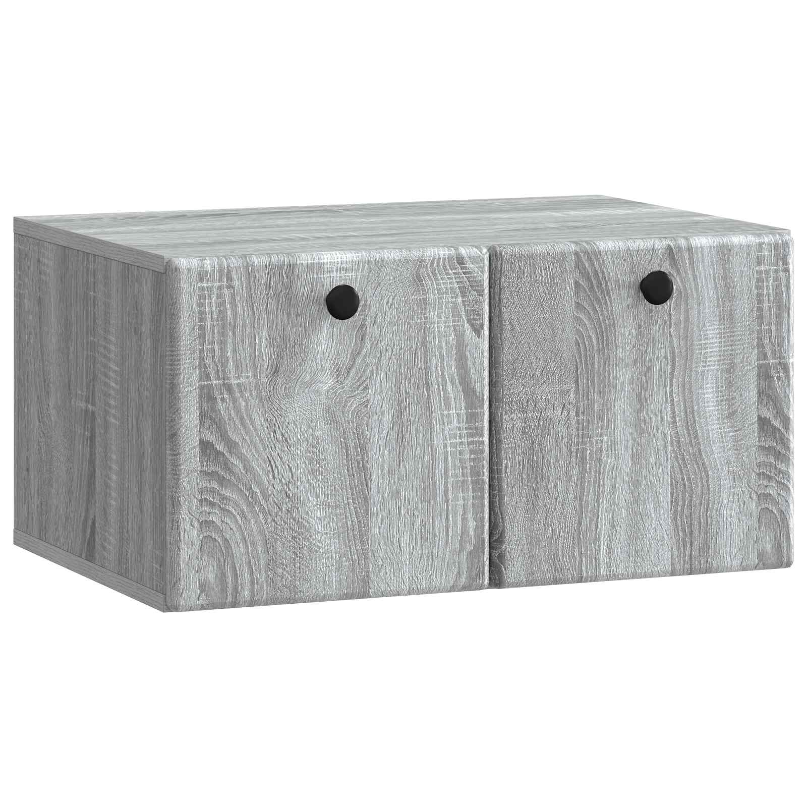 Væghængt TV-skab 59,5 x 41 x 30 cm Grå Sonoma Konstrueret træ