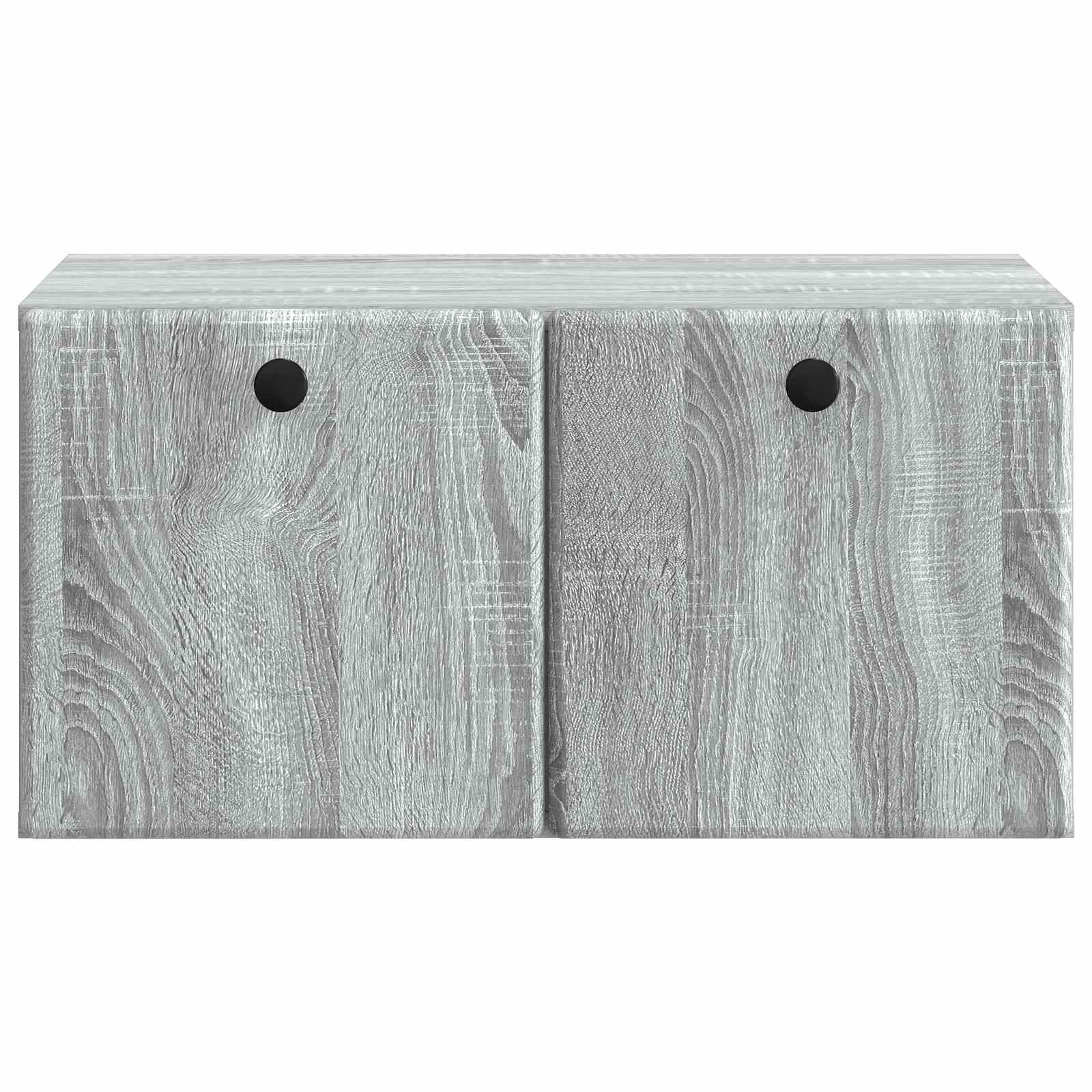 Væghængt TV-skab 59,5 x 41 x 30 cm Grå Sonoma Konstrueret træ