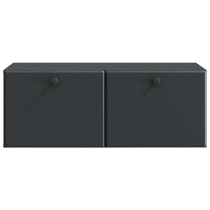 Væghængt TV-skab 78,5 x 41 x 30 cm Sort Konstrueret træ