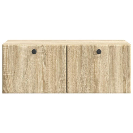 Væghængt TV-skab 78,5 x 41 x 30 cm Sonoma-eg Konstrueret træ