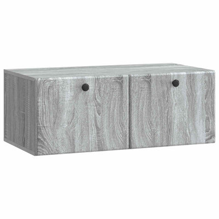 Væghængt TV-skab 78,5 x 41 x 30 cm Grå Sonoma Konstrueret træ