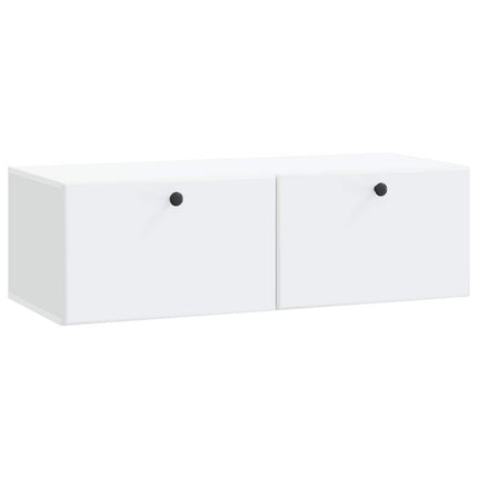 Væghængt TV-skab 98 x 41 x 30 cm Hvid Konstrueret træ