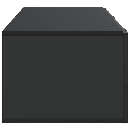 Væghængt TV-skab 98 x 41 x 30 cm Sort Konstrueret træ