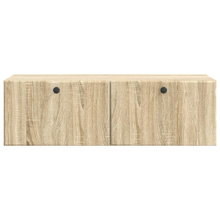 Væghængt TV-skab 98 x 41 x 30 cm Sonoma-eg Konstrueret træ