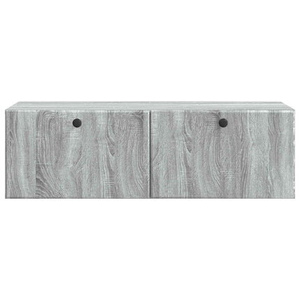 Væghængt TV-skab 98 x 41 x 30 cm Grå Sonoma Konstrueret træ
