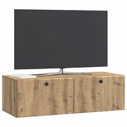 Væghængt TV-skab 98 x 41 x 30 cm Artisan-eg Konstrueret træ