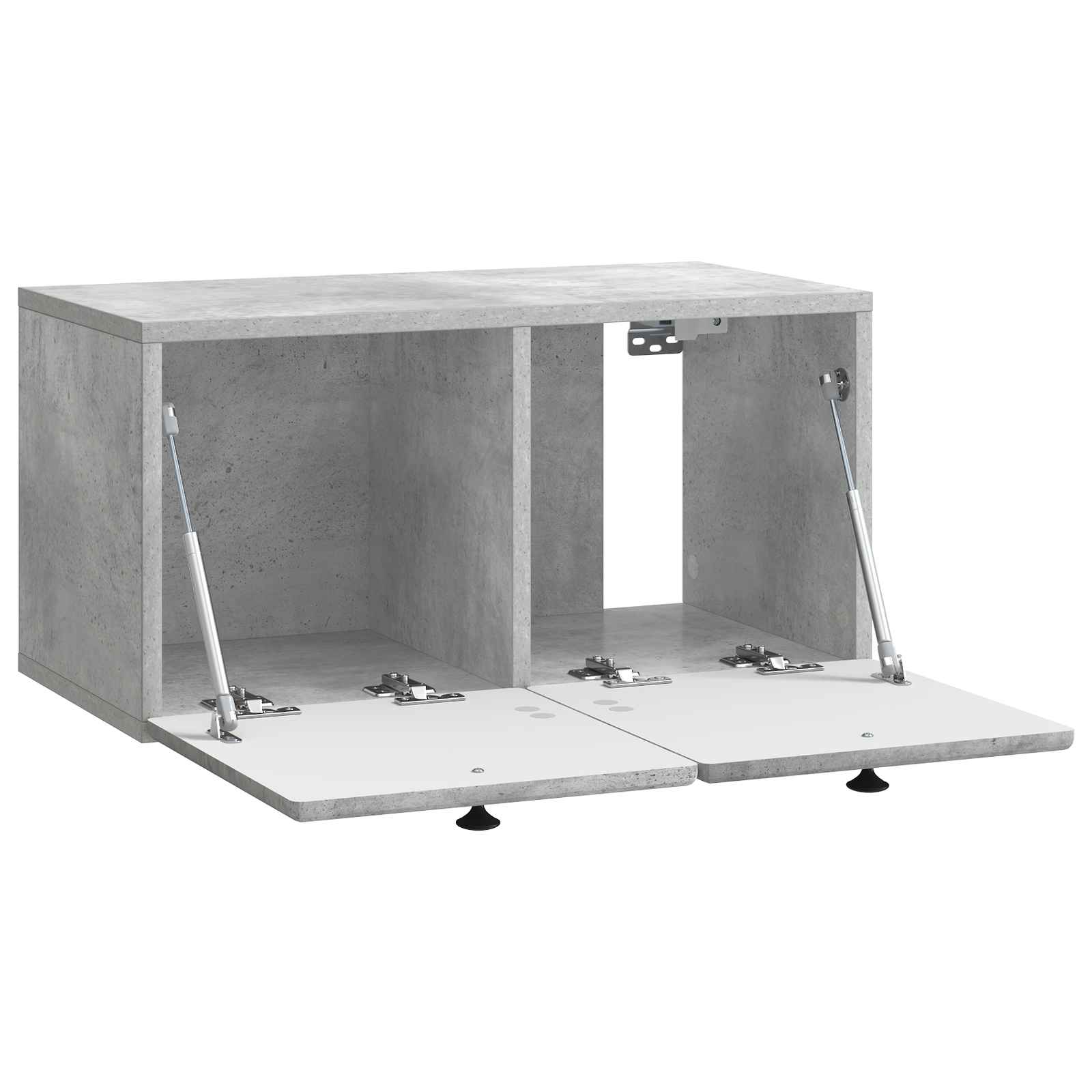 Væghængt TV-skab 59,5 x 31 x 30 cm Betongrå Konstrueret træ