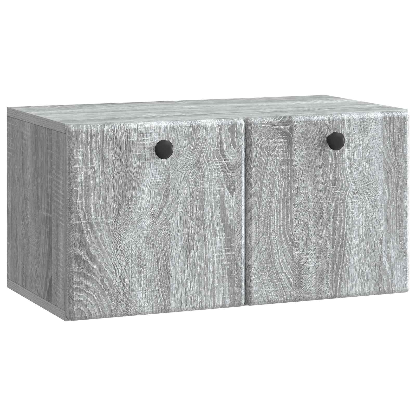 Væghængt TV-skab 59,5 x 31 x 30 cm Grå Sonoma Konstrueret træ