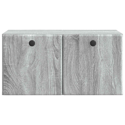 Væghængt TV-skab 59,5 x 31 x 30 cm Grå Sonoma Konstrueret træ