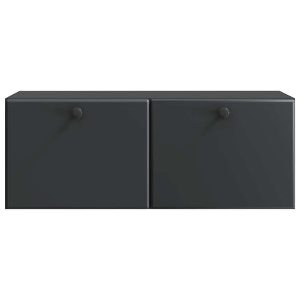 Væghængt TV-skab 78,5 x 31 x 30 cm Sort Konstrueret træ