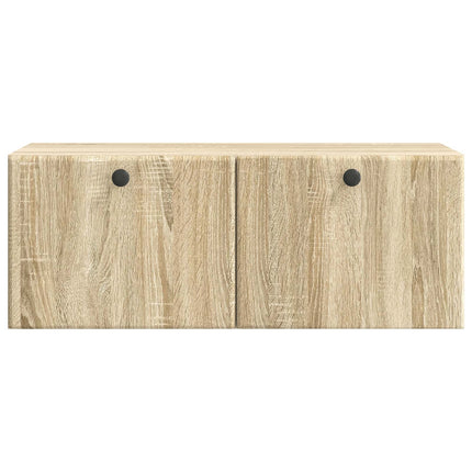 Væghængt TV-skab 78,5 x 31 x 30 cm Sonoma-eg Konstrueret træ