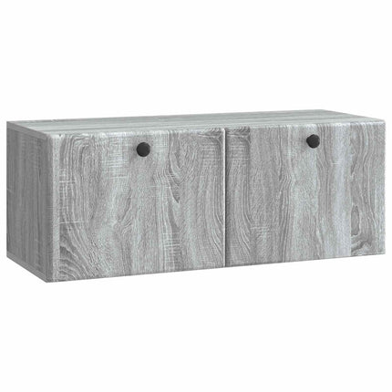 Væghængt TV-skab 78,5 x 31 x 30 cm Grå Sonoma Konstrueret træ