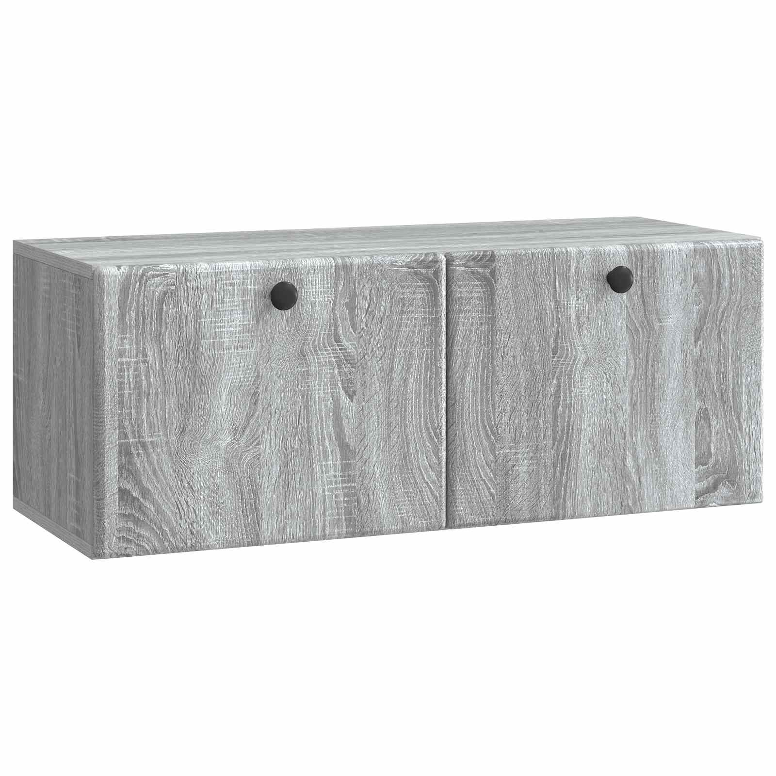 Væghængt TV-skab 78,5 x 31 x 30 cm Grå Sonoma Konstrueret træ