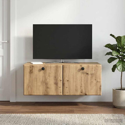 Væghængt TV-skab 78,5 x 31 x 30 cm Artisan-eg Konstrueret træ
