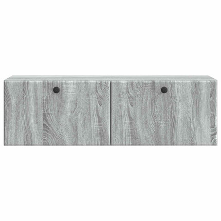 Væghængt TV-skab 98 x 31 x 30 cm Grå Sonoma Konstrueret træ