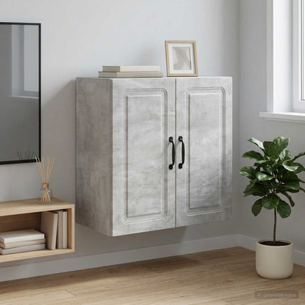 Vægmonteret skab Betongrå 59 x 31 x 60 cm Konstrueret træ