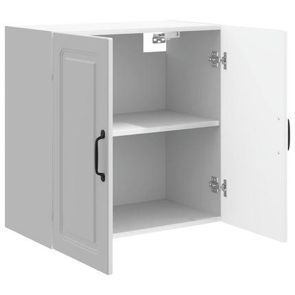 Vægmonteret skab Hvid højglans 59 x 31 x 60 cm Konstrueret træ