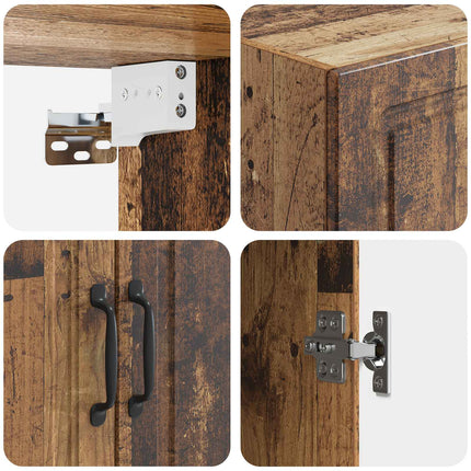 Vægmonteret skab Gammelt træ 59 x 31 x 60 cm Konstrueret træ