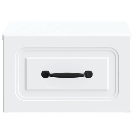 Væghængt Natbord 2 stk. Hvid 34,5 x 33 x 20 cm Konstrueret træ