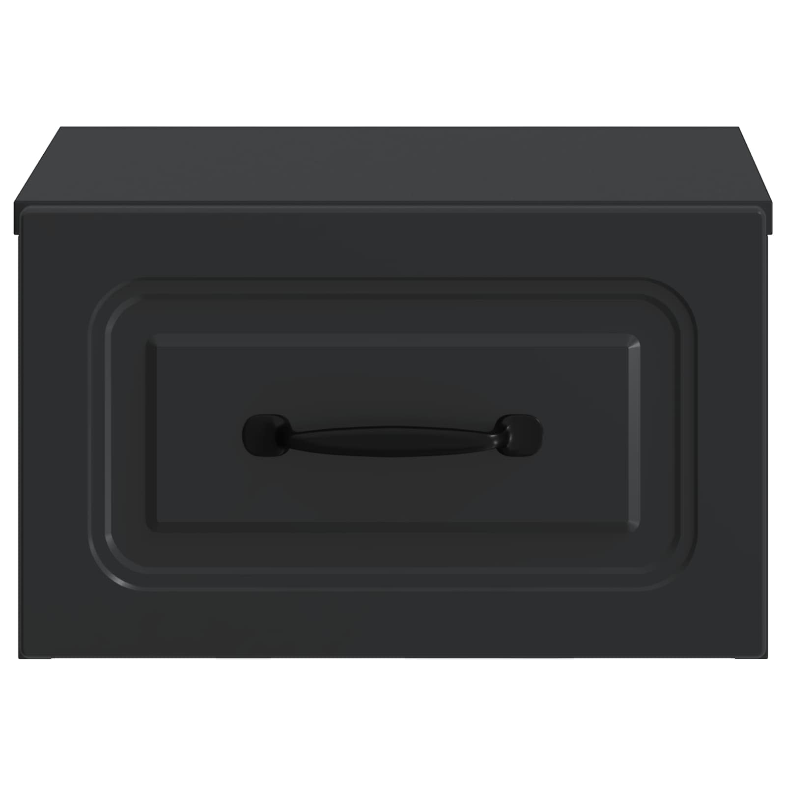 Væghængt Natbord 2 pcs Sort 34,5 x 33 x 20 cm Konstrueret træ