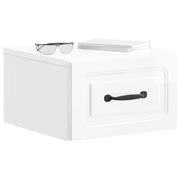 Væghængt Natbord 2 pcs Hvid højglans 34,5 x 33 x 20 cm