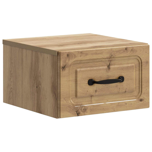 Væghængt Natbord Artisan-eg 34,5 x 33 x 20 cm Konstrueret træ