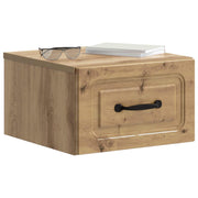 Væghængt Natbord med skuffe 2 pcs Artisan-eg 34,5 x 33 x 20 cm
