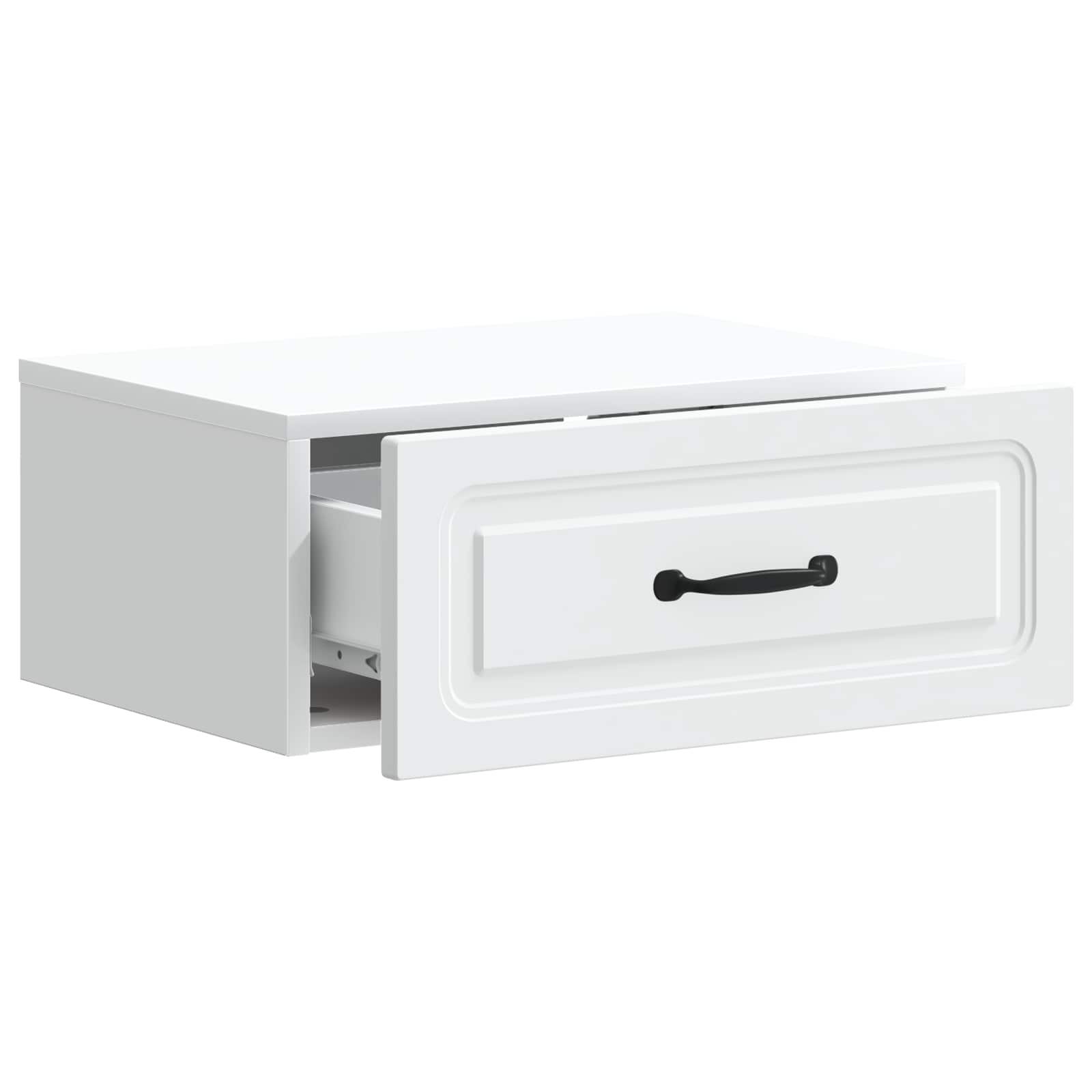 Væghængt Natbord 2 pcs Hvid 49 x 34,5 x 20 cm Konstrueret træ