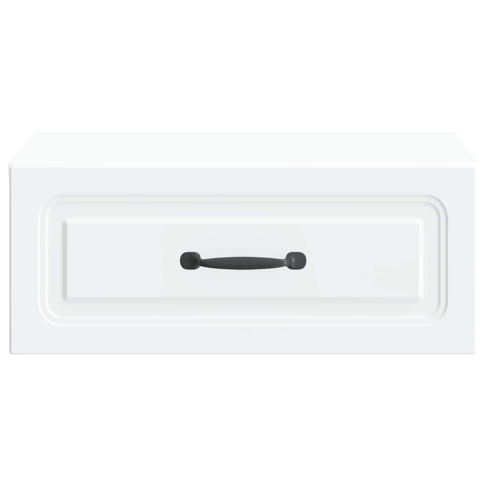 Væghængt Natbord 2 pcs Hvid 49 x 34,5 x 20 cm Konstrueret træ