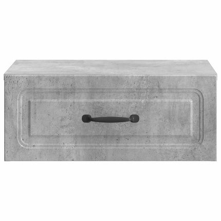 Væghængt Natbord Betongrå 49 x 34,5 x 20 cm Konstrueret træ
