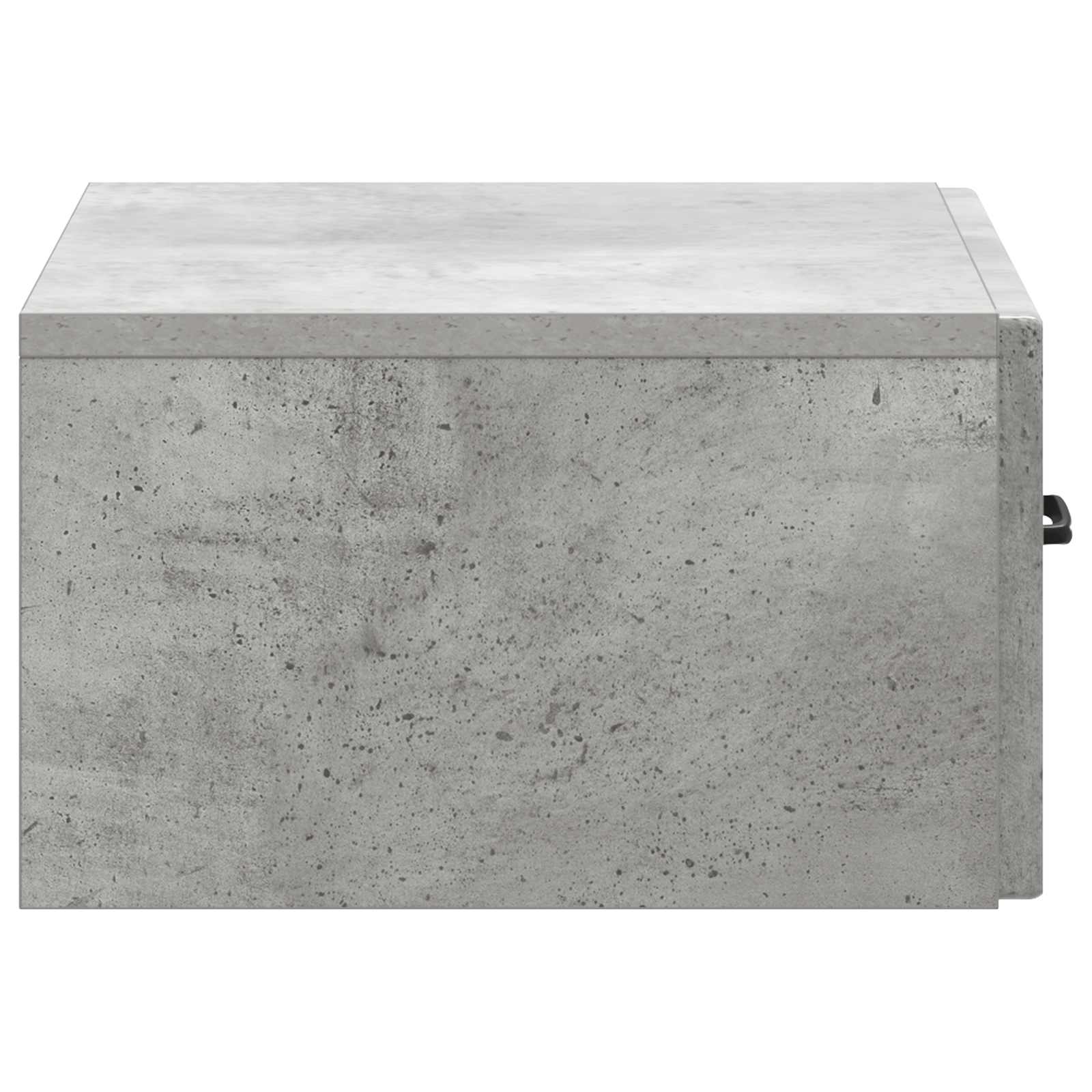 Væghængt Natbord med skuffe 2 pcs Betongrå 49 x 34,5 x 20 cm