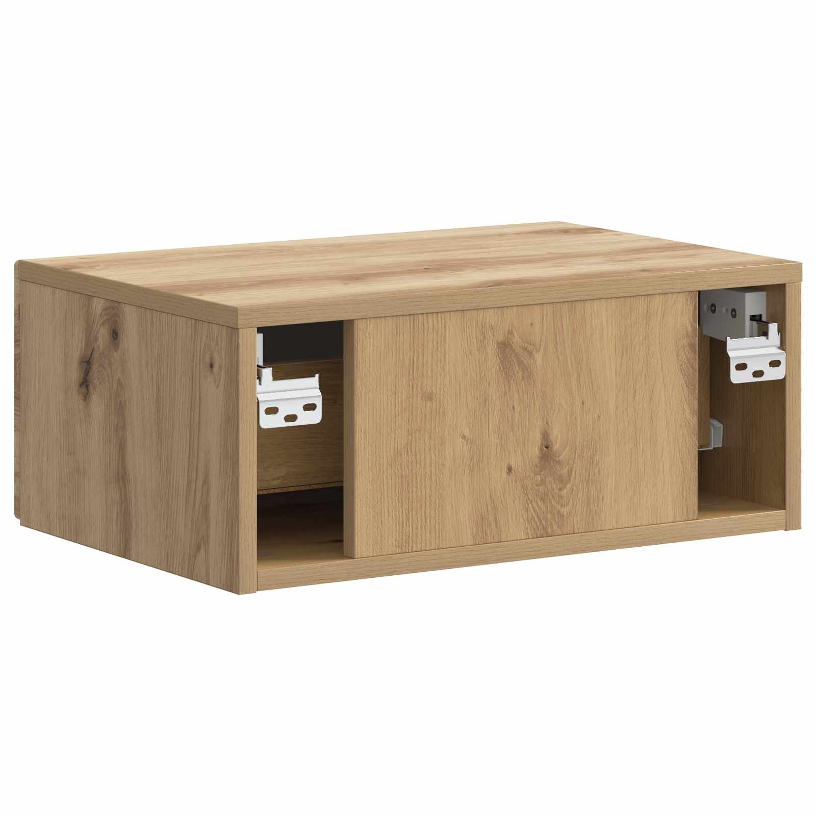 Væghængt Natbord med skuffe 2 pcs Artisan-eg 49 x 34,5 x 20 cm