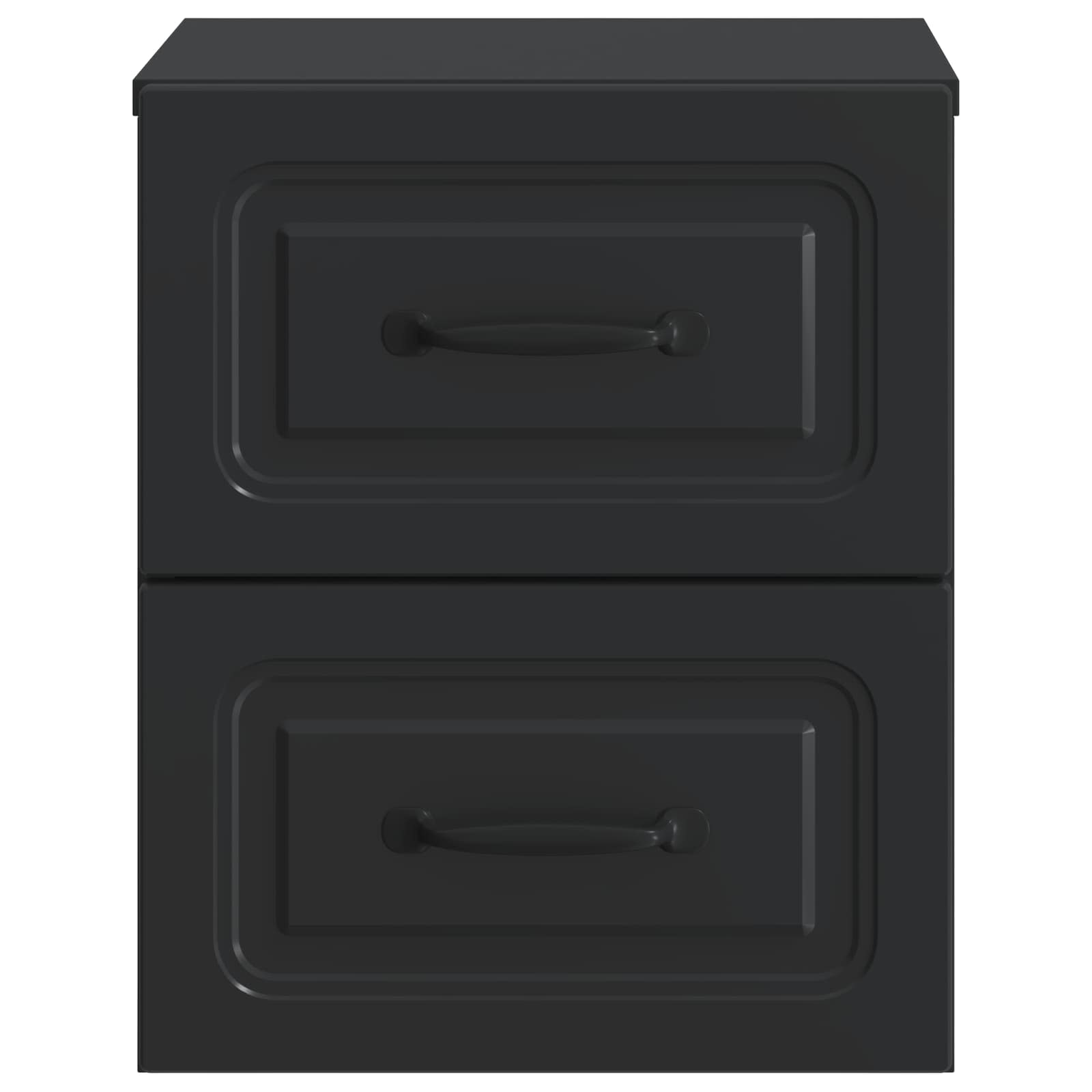 Væghængt Natbord 2 pcs Sort 34,5 x 33 x 40 cm Konstrueret træ