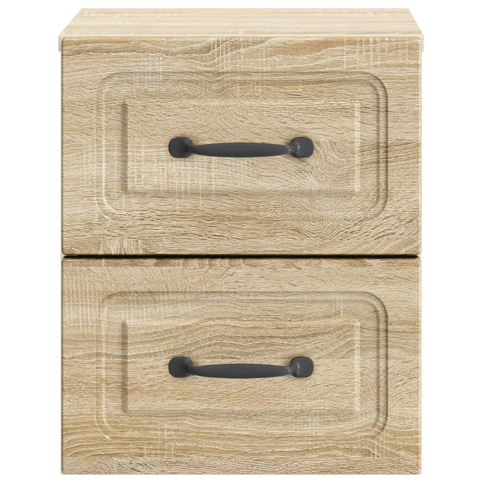 Væghængt Natbord med skuffe 2 pcs Sonoma-eg 34,5 x 33 x 40 cm