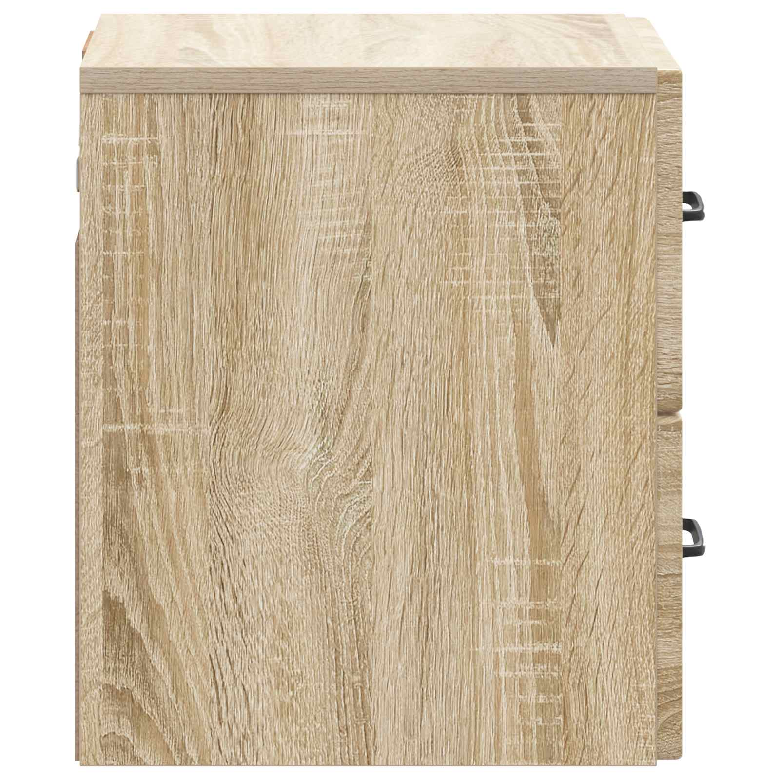 Væghængt Natbord med skuffe 2 pcs Sonoma-eg 34,5 x 33 x 40 cm
