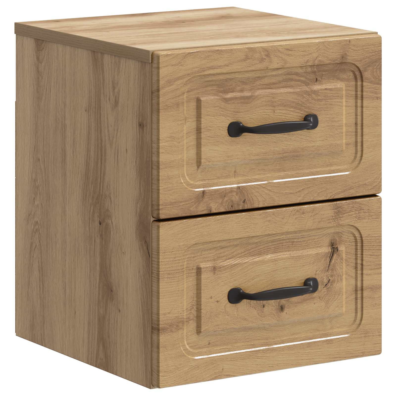 Væghængt Natbord med skuffe 2 pcs Artisan-eg 34,5 x 33 x 40 cm