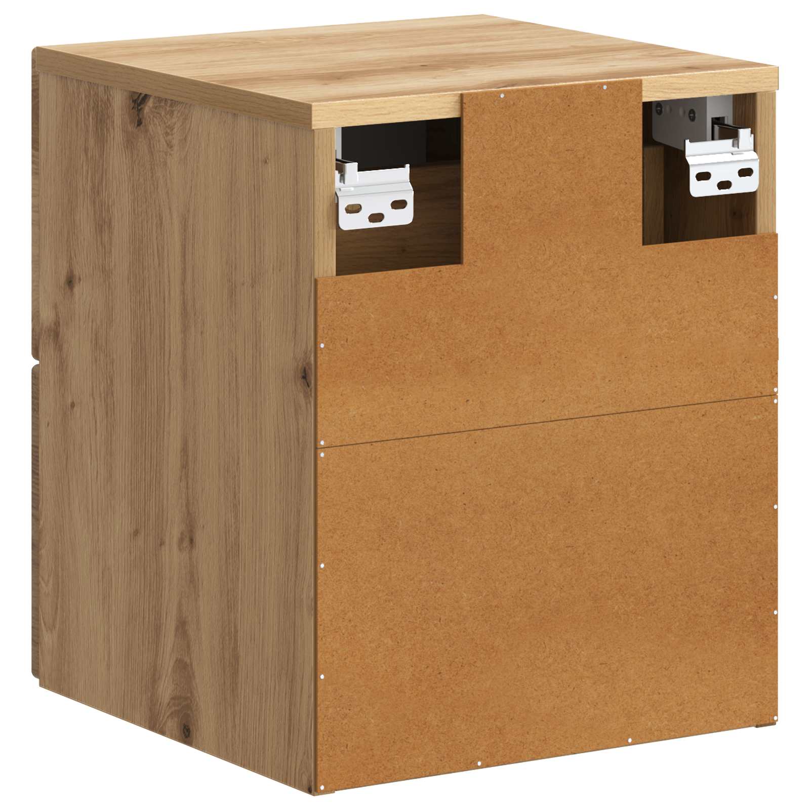 Væghængt Natbord med skuffe 2 pcs Artisan-eg 34,5 x 33 x 40 cm