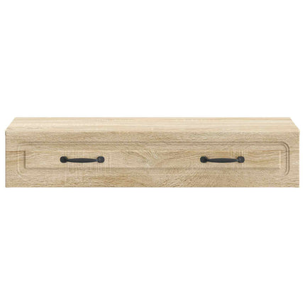 Væghængt Sideskab Sonoma-eg 87,5 x 34,5 x 17 cm Konstrueret træ